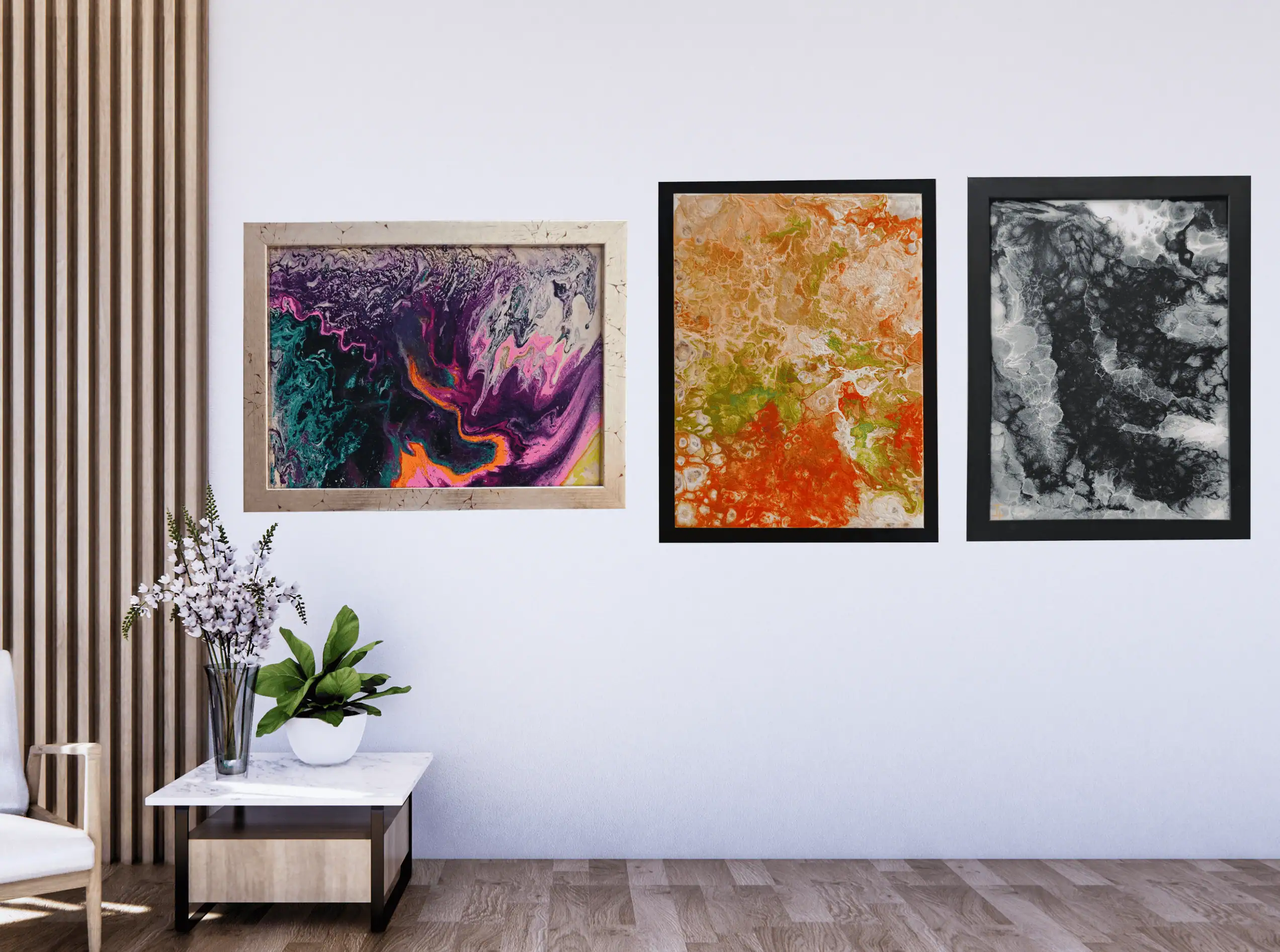 Serie de Pouring de Madeleine Selman