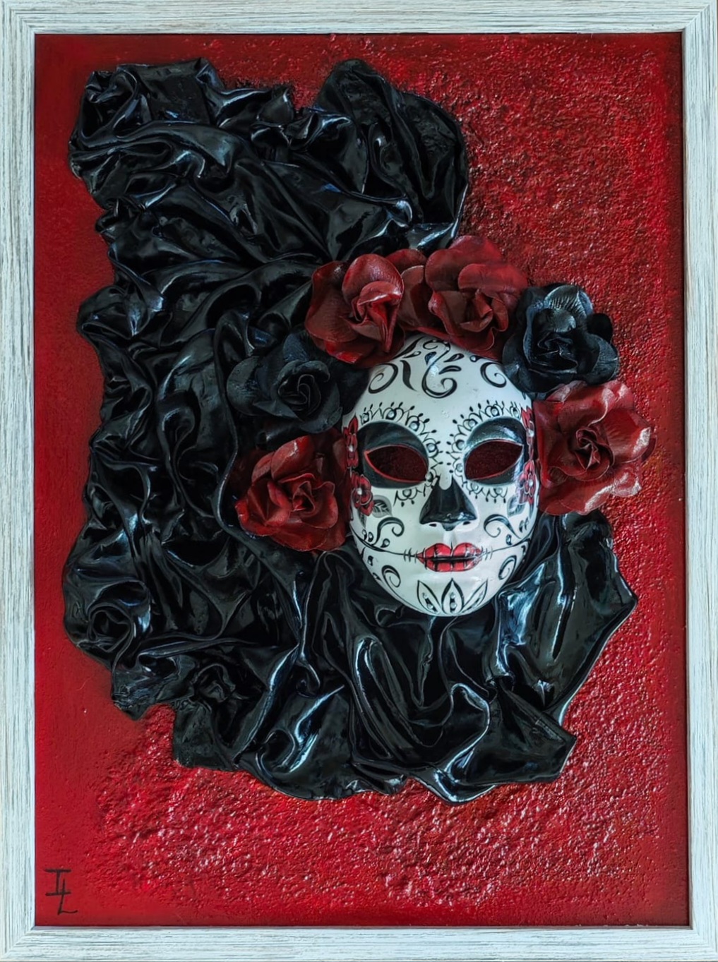 Catrina | Cuadro en Relieve Escultórico por Madeleine Selman